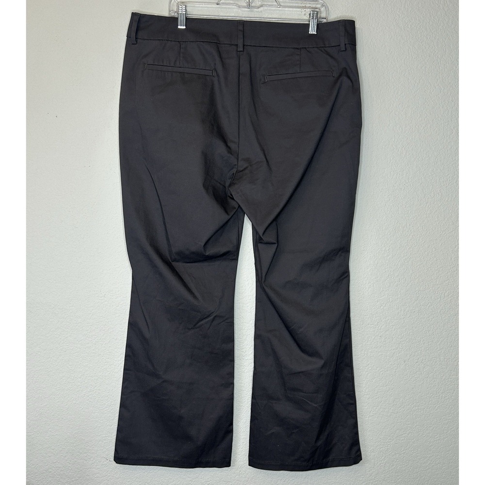 NWT Lee High Rise Wrinkle Free Bootcut Gray Pants 18 Women's 18W Petite 28" - Picture 3 of 14